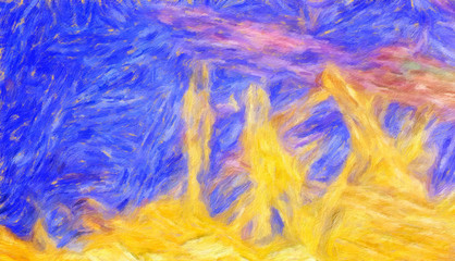 Colorful drawing abstract texture background in contemporary style, mixed media painting design backdrop, template for creating and decoration printable products as flyers, banners and web graphic