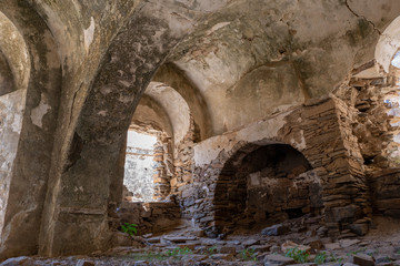 Alte Kloster Ruine Kalamitsia auf Insel Naxos