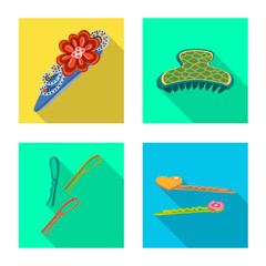 Vector design of beauty and fashion sign. Collection of beauty and female vector icon for stock.