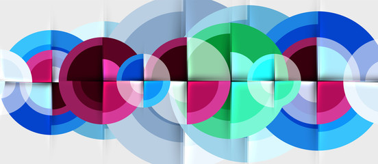 Geometric design abstract background - circles