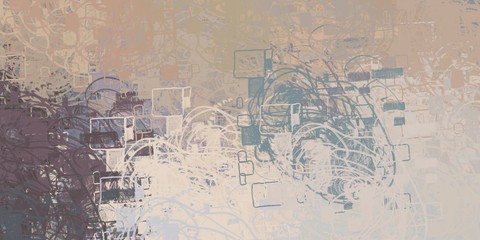 Brush painting. Artistic canvas. Oil art. 2d illustration. Texture backdrop. Creative chaos structure element.