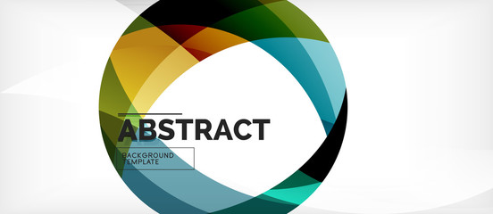 Obraz premium Colorful wave lines abstract background, color line for business or techno presentation