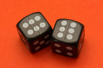 old black cubes for board games