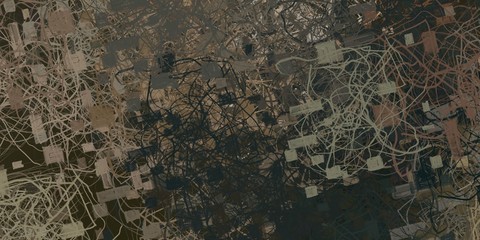 Poster oil painting element. 2d illustration. Texture backdrop. Creative chaos structure.