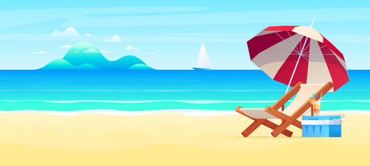 Obraz na płótnie Canvas Background for summer vacation.Summer beach background.