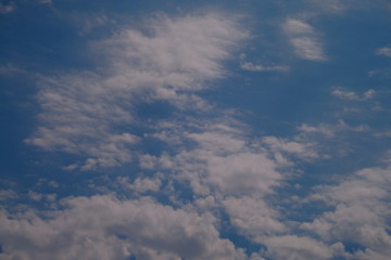 Naklejka na ściany i meble cloud sky blue background white nature