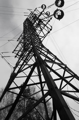 High-voltage tower construction electricity energy