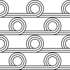 Tableaux ronds sur plexiglas Blanc Concevoir un motif géométrique sans soudure