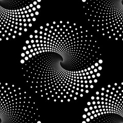Design seamless spiral dots backdrop