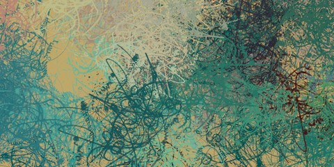 Modern art. Artistic brush. Oil painting. 2d illustration. Texture backdrop. Creative chaos structure element.