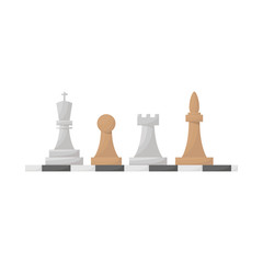 Vector design of game and chess logo. Set of game and strategy stock symbol for web.