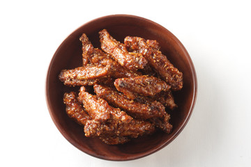 鳥の胡麻和えピリ辛のチキンバー