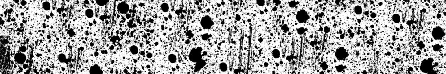 Grunge background black and white. The texture is abstract monochrome. Vector pattern of spots, scratches, lines, dots.