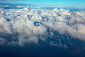 Cumulus clouds background , cloudscape landscape 