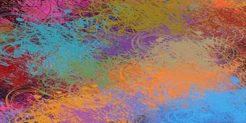 Illustration painted. Rough sketch surface. 2d illustration. Texture backdrop painting. Creative chaos structure element.