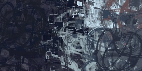 Illustration painted. Rough sketch surface. 2d illustration. Texture backdrop painting. Creative chaos structure element.