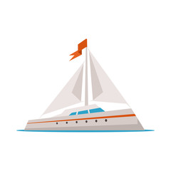 Isolated object of boat and ship logo. Collection of boat and ocean stock symbol for web.