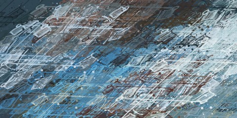 Art wallpaper. Digital canvas. 2d illustration. Texture backdrop painting. Creative chaos structure element.