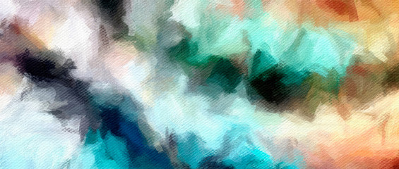 Modern painting wall art decor. Abstract drawing background. Design artwork. Brush strokes on canvas. Artistic pattern. Creative fashion print. Good as psychedelic poster. Surreal graphic abstraction.