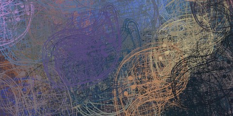 Art wallpaper. Digital canvas. 2d illustration. Texture backdrop painting. Creative chaos structure element.