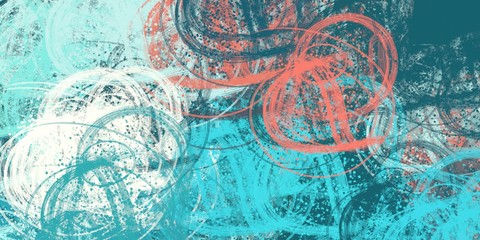 Decorative oil painting. Vibrant dynamic art. 2d illustration. Texture backdrop. Creative chaos structure.