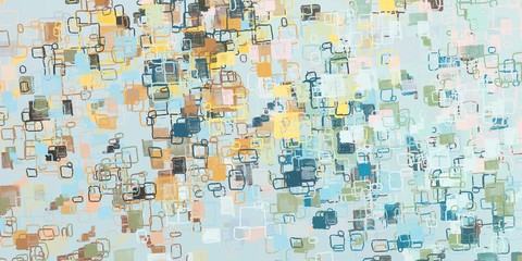 Handmade surreal abstract pattern. Modern artistic canvas. 2d illustration. Texture backdrop painting. Creative chaos structure.