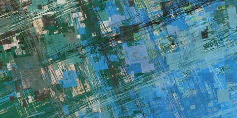 Handmade surreal abstract pattern. Modern artistic canvas. 2d illustration. Texture backdrop painting. Creative chaos structure.