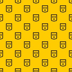 Coat of arms of Sweden pattern seamless vector repeat geometric yellow for any design