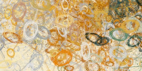 Handmade surreal abstract pattern. Modern artistic canvas. 2d illustration. Texture backdrop painting. Creative chaos structure.