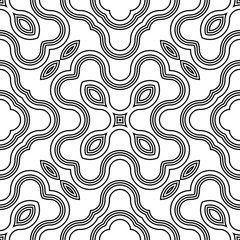 Design seamless monochrome decorative pattern