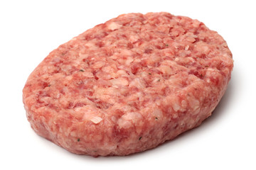 Raw meat burger cutlet