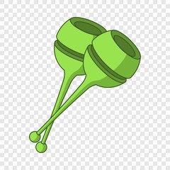 Gymnastic mace icon. Cartoon illustration of gymnastic mace vector icon for web design