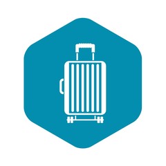 Suitcase on wheels icon. Simple illustration of suitcase on wheels vector icon for web