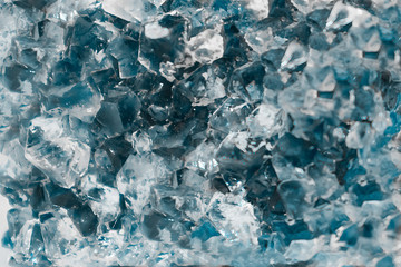 Background made of mineral. Amethyst crystal surface, close up