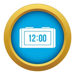 Watch icon blue vector isolated on white background for any design