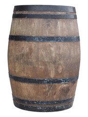 Obraz premium barrel cask for wine isolated over white