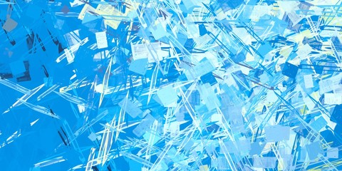 Fototapeta premium Digital sketch on colorful wall. 2d illustration. Texture backdrop painting. Creative chaos structure.