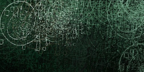 Digital sketch on colorful wall. 2d illustration. Texture backdrop painting. Creative chaos structure.