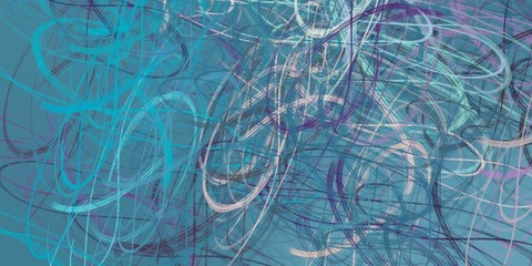 Digital sketch on colorful wall. 2d illustration. Texture backdrop painting. Creative chaos structure.