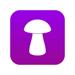 Fungus boletus icon digital purple for any design isolated on white vector illustration