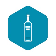 Bottle of vodka icon. Simple illustration of bottle of vodka vector icon for web