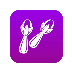 Spice cloves icon digital purple for any design isolated on white vector illustration
