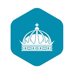 Fototapeta premium Crown icon. Simple illustration of crown vector icon for web