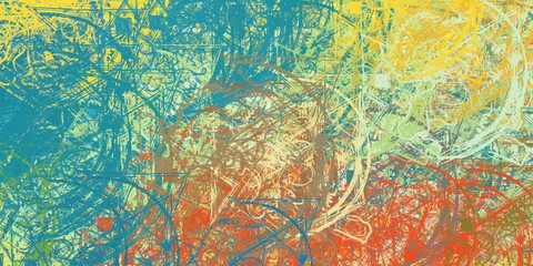 Canvas painting. Colorful background texture. 2d illustration. Texture backdrop. Creative chaos structure.