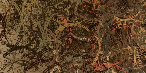 Canvas painting. Colorful background texture. 2d illustration. Texture backdrop. Creative chaos structure.