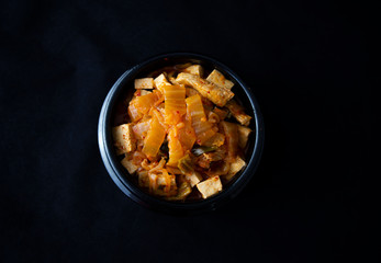 A Korean stew with fermented kimchi called Kimchi Jjigae