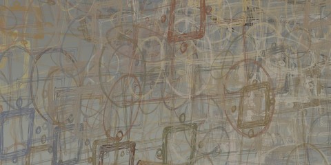 Obraz premium Crazy sketch random pattern. Creative chaos and variety structure. Modern art drawing painting. 2d illustration. Digital texture wallpaper. Artistic sketch draw backdrop material. 