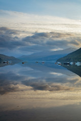 Mirrored Surface on Loch Tay