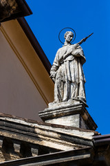 Elements of the city of Verona made in Italy by the heritage of UNESCO.