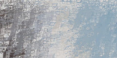 Handmade surreal abstract pattern. Modern artistic canvas. 2d illustration. Texture backdrop painting. Creative chaos structure.